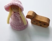 Mary had a little lamb wood lamb wood peg doll