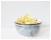 Blue pottery bowl - cereal ice cream handmade ceramic dish