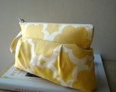 Tarika in Yellow - Zipper Pouch with Clip
