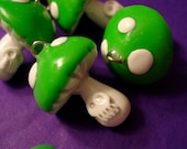 Poisonous Mushroom Charms (6 pc)