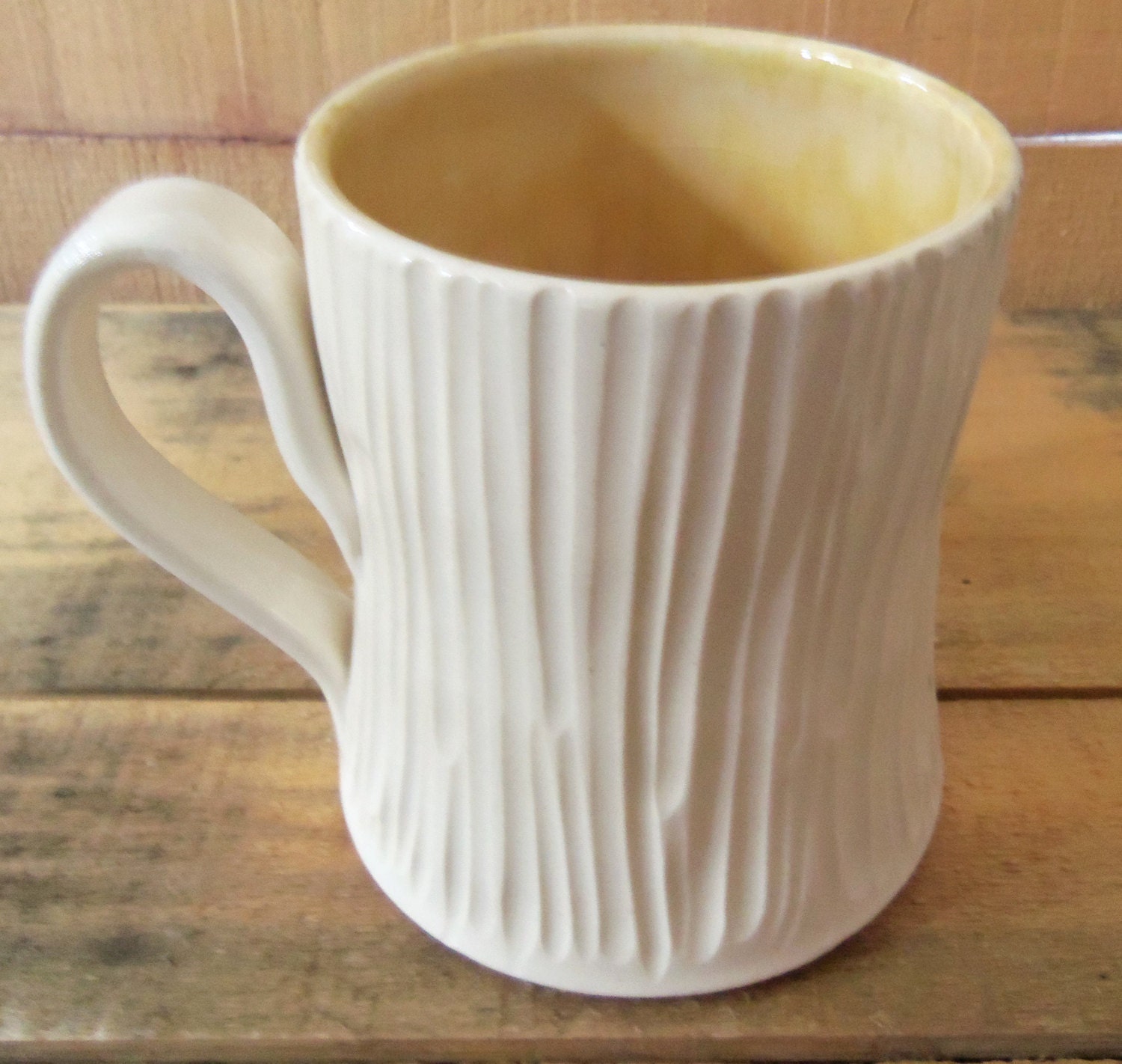 Carved Porcelain Mug