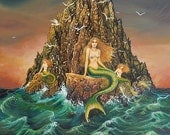 The Mermaids Ocean Goddess Art 8x10 Fine Art Print