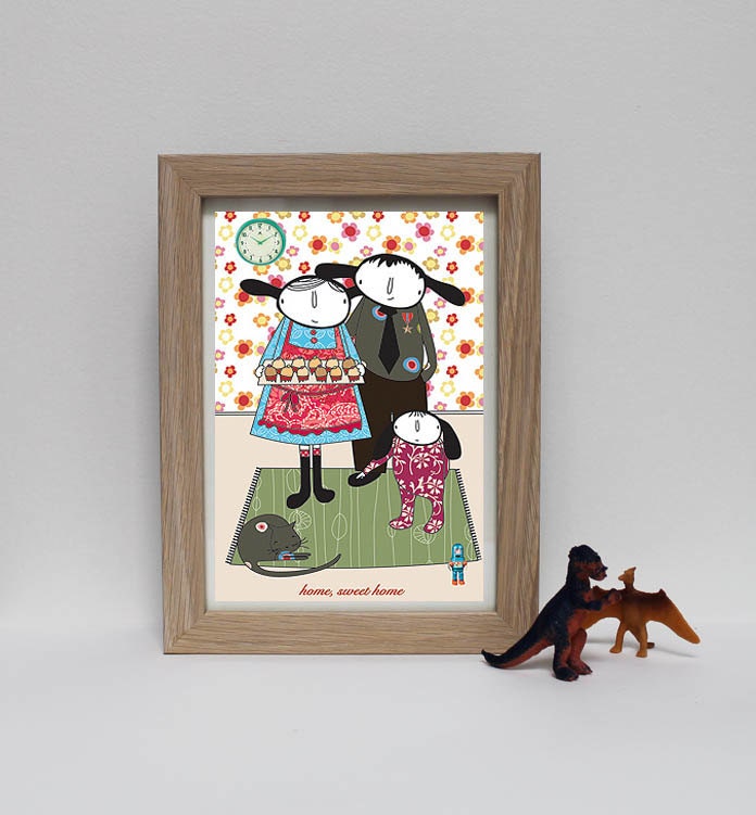 Home Sweet Home Family digital print