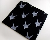 Zipper Pouch - Hand Printed Fabric -Creature