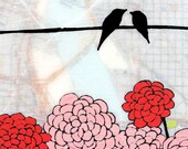 East Portland- 11 x 14 Archival Print - Birds and Flowers Art