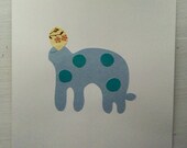 Blue Dots Collage