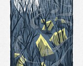 The Camp Out - Screenprinted Art Print