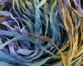 Hand Dyed Ribbon NANTUCKET BLUE   dazzle 5 yards