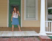 Sweet and Simple Denim wrap skirt