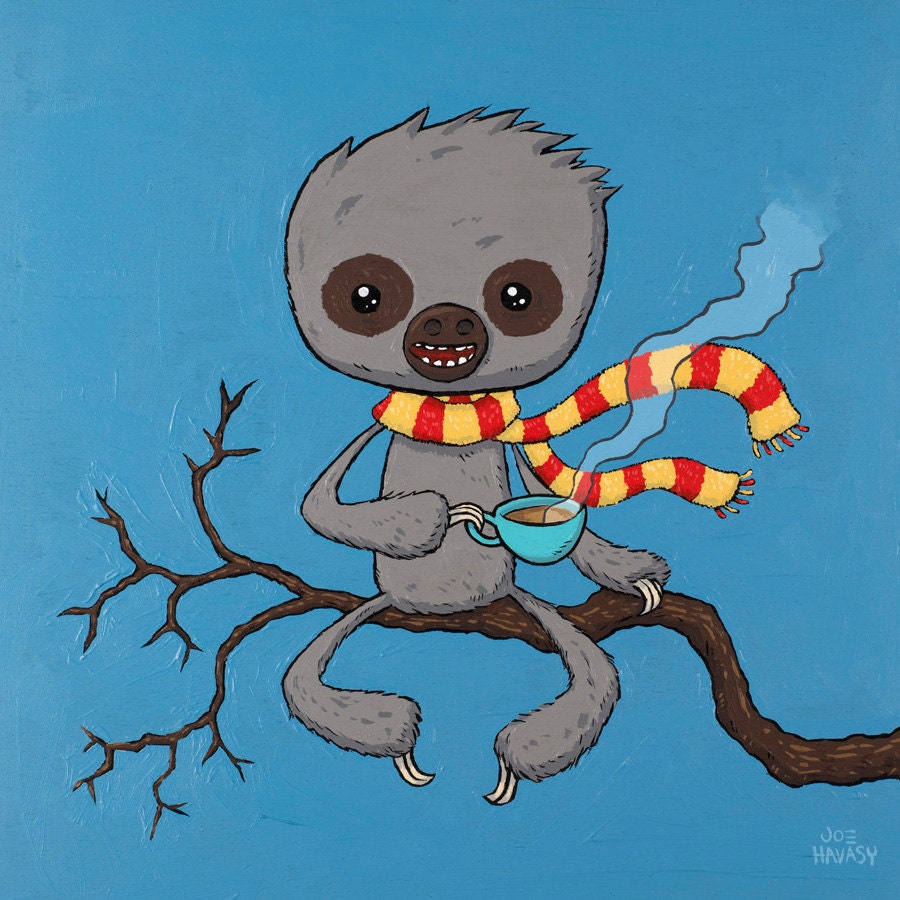 Baby Sloth Original Painting