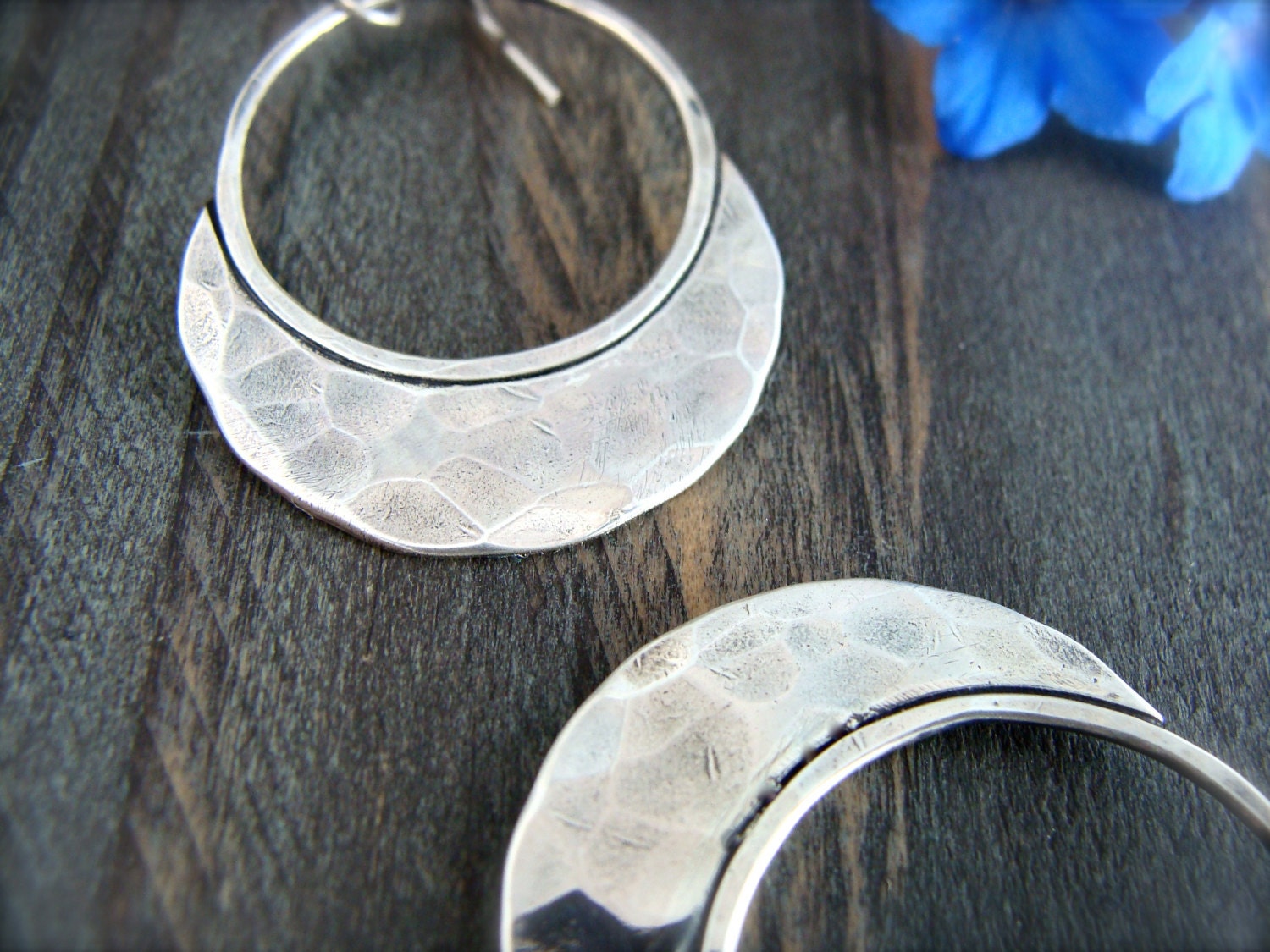 drawing down the moon ... sterling silver earrings
