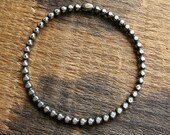 Antiqued Sterling Bead Wire Link