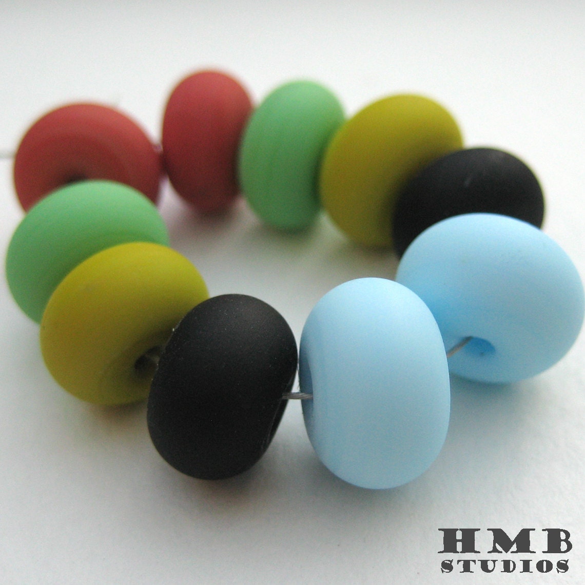 Small Lampwork Petite Round Beads - Handmade Jewelry Supplies