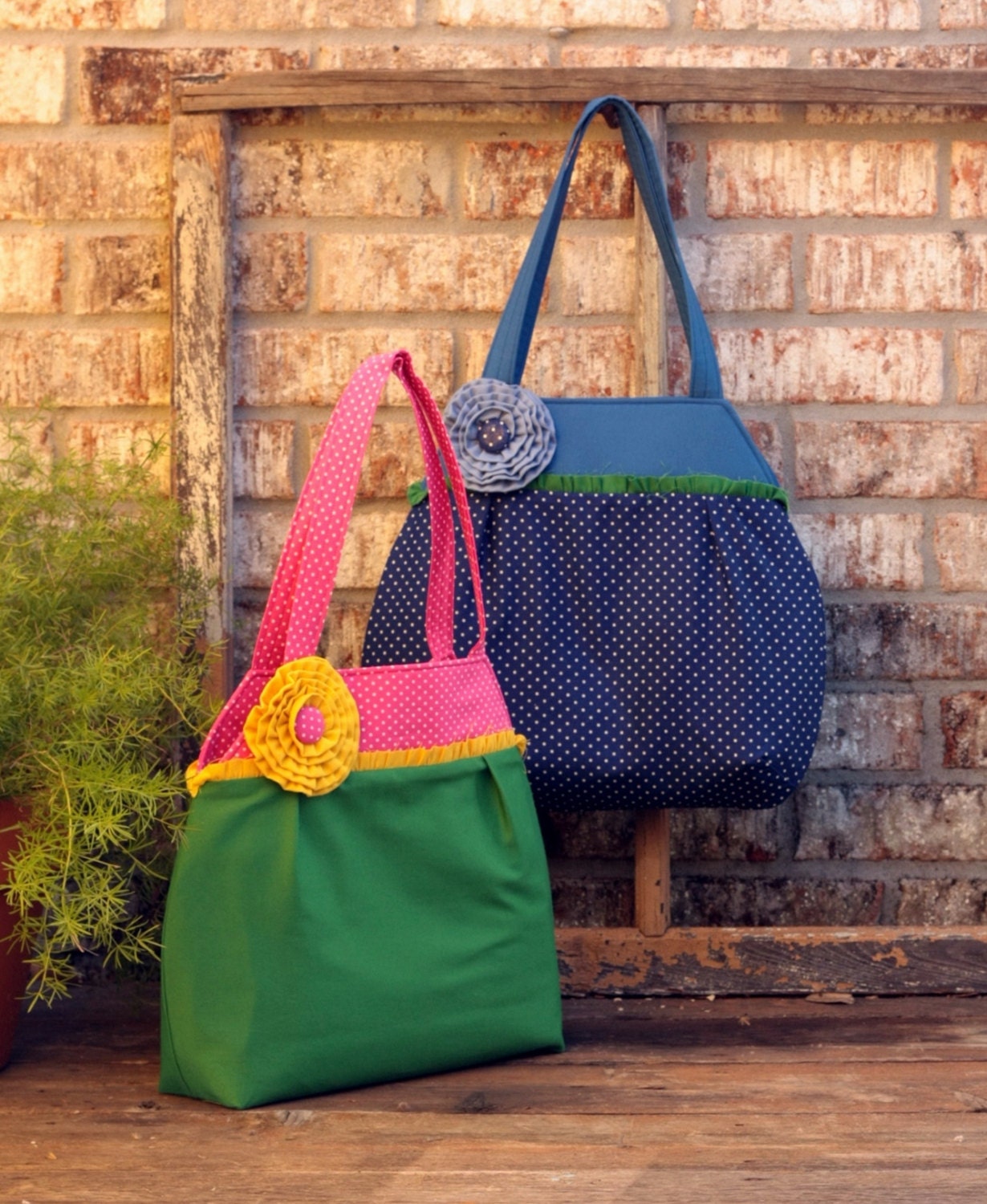 Nanette tote PDF sewing pattern