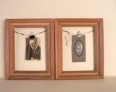 Vintage Wood Picture Frame Set of Two