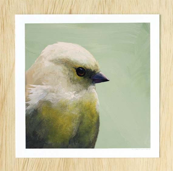 Putting The Whole Hideous Thing Behind Me By Blogging About It - 8 x 8 bird FINE ART PRINT