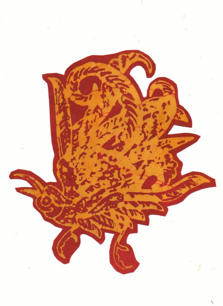 diving bird applique
