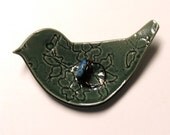 Hand Built Ceramic Bird Plate