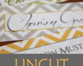 500 UNCUT Custom Printed Fabric Labels REORDER ONLY or use your own finished artwork