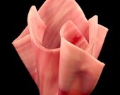 Vase Candle - Pink Translucent Glass Vase