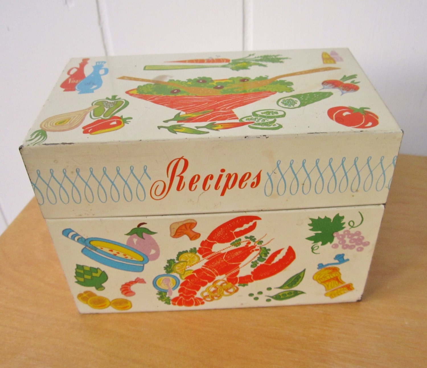 vintage recipe box