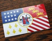 Detroit Flag Vinyl Sticker