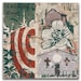 SALE: Church with Crosses, American Rural I Art Print on Wood, BOX PRINT reproduction
