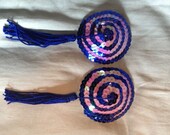 Burlesque Pasties "Hypno-Boobs" Spiral Sequins