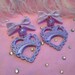 All Lilac Sweetheart Earrings