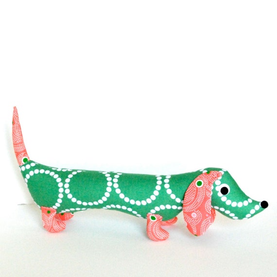 stuffed wiener dog toy