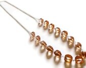 Kristi Orange Bead Chain Necklace