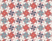 End of Bolt 17" Riley Blake Stars and Stripes by My Minds Eye Pinwheel Patriotic