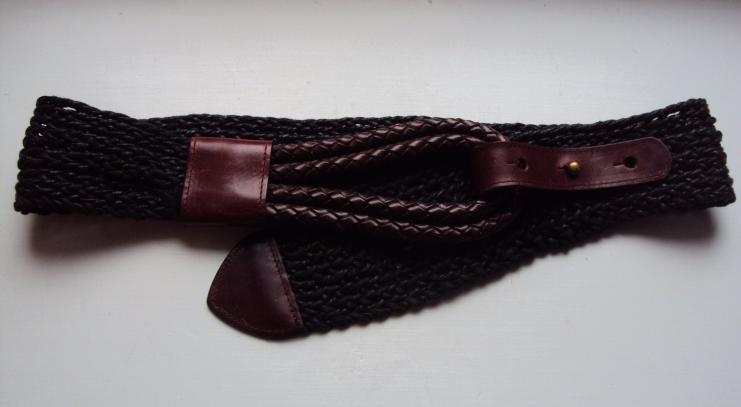 Vintage 80s Designer Details By Patricia Green Woven Belt