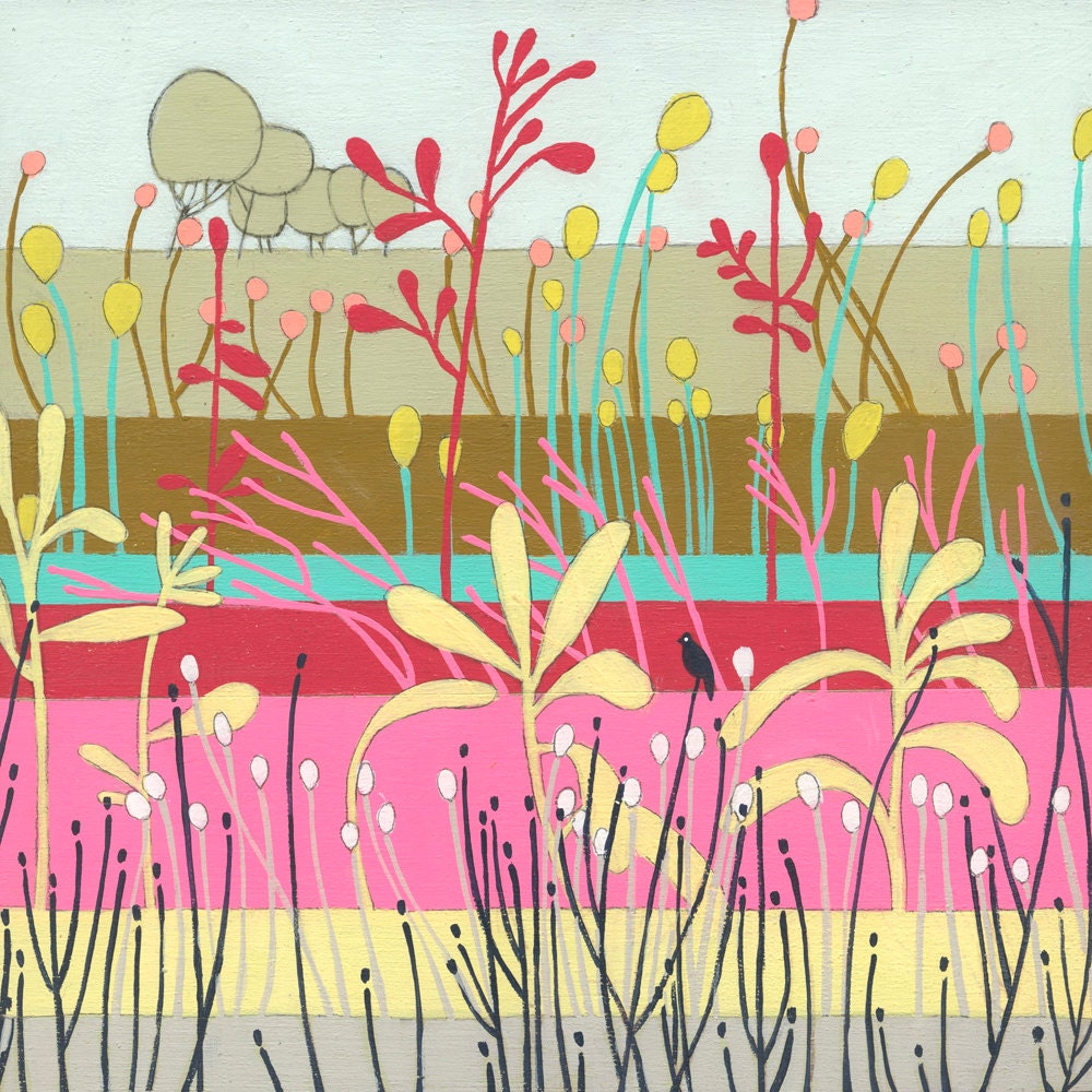 Flora- small original art painting