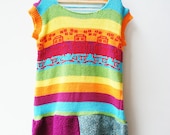 Rainbow robot children's dress