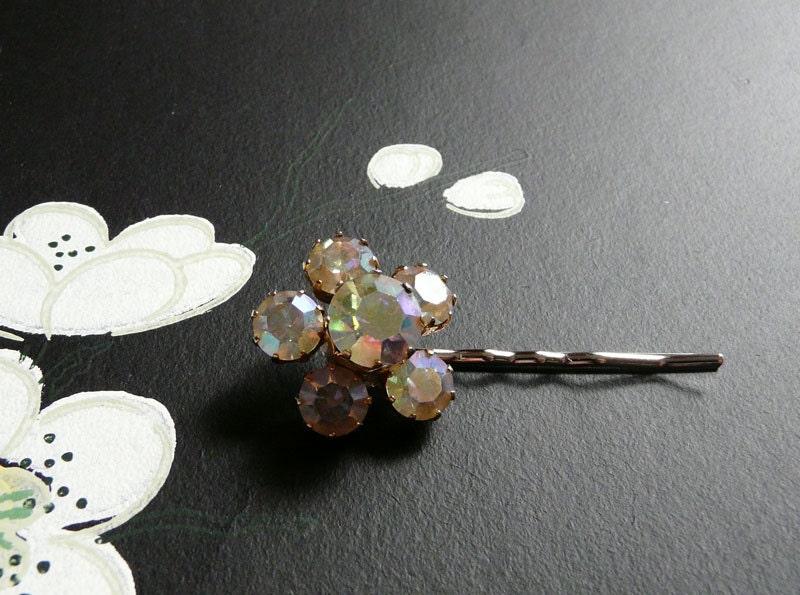 sparkle bomb bobbypin - vintage rhinestones