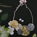 partly sunny - cotton and silk yo-yo necklace