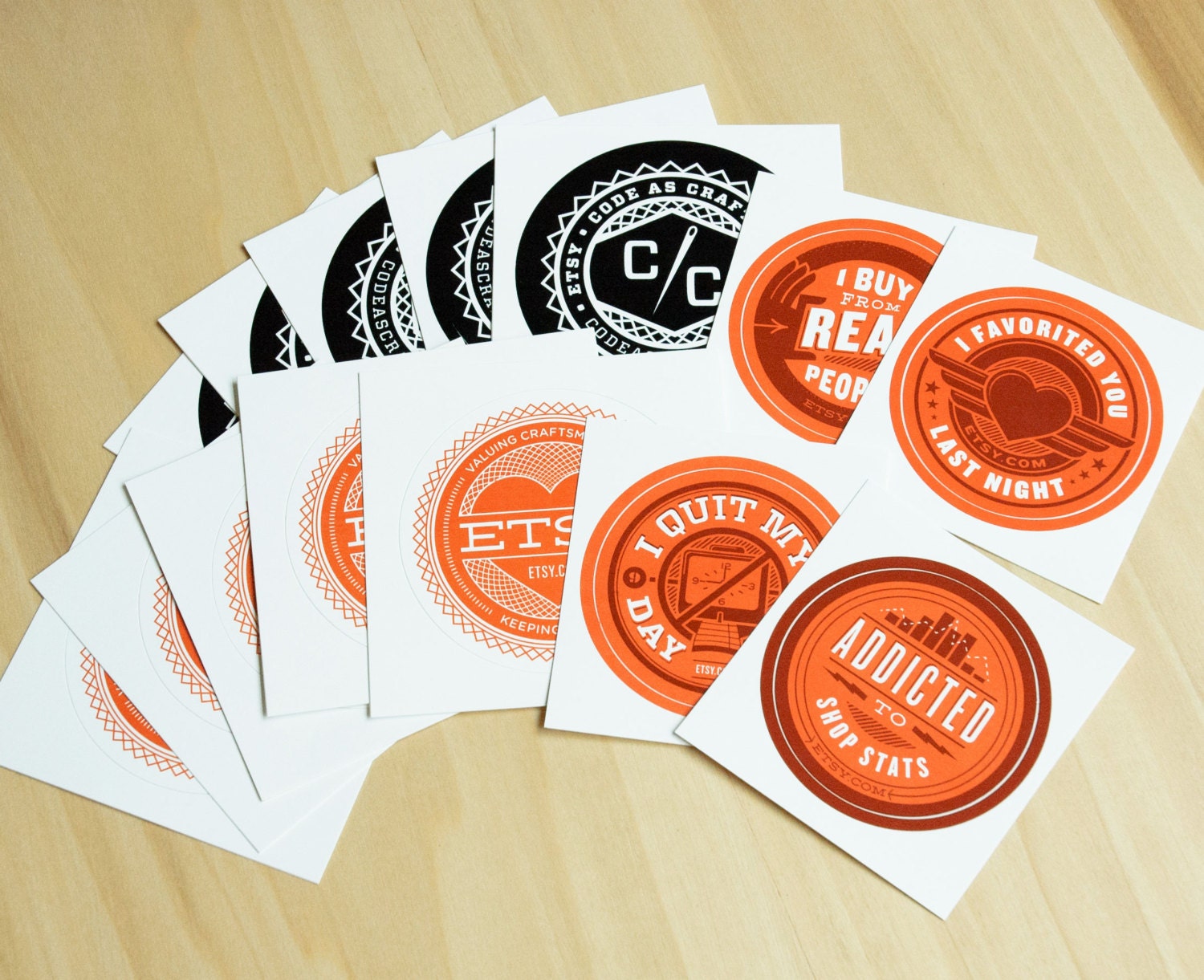 Etsy Super Sticker Pack (Set of 14 Stickers)