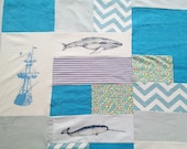 Sea side picnic, baby, or throw quilt
