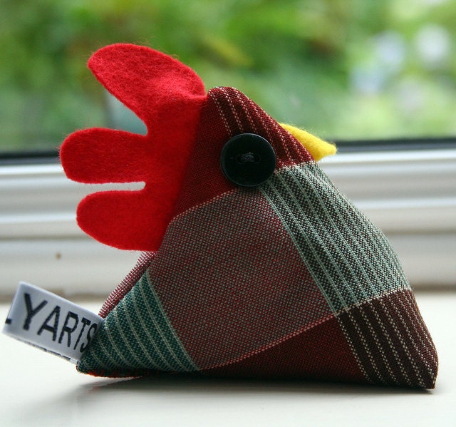Cheeky chicken pincushion or paperweight - Randy