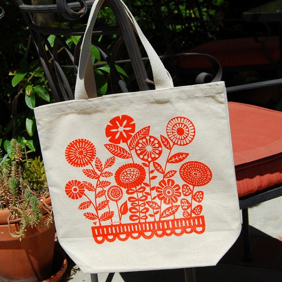 Cotton Canvas Garden Tote