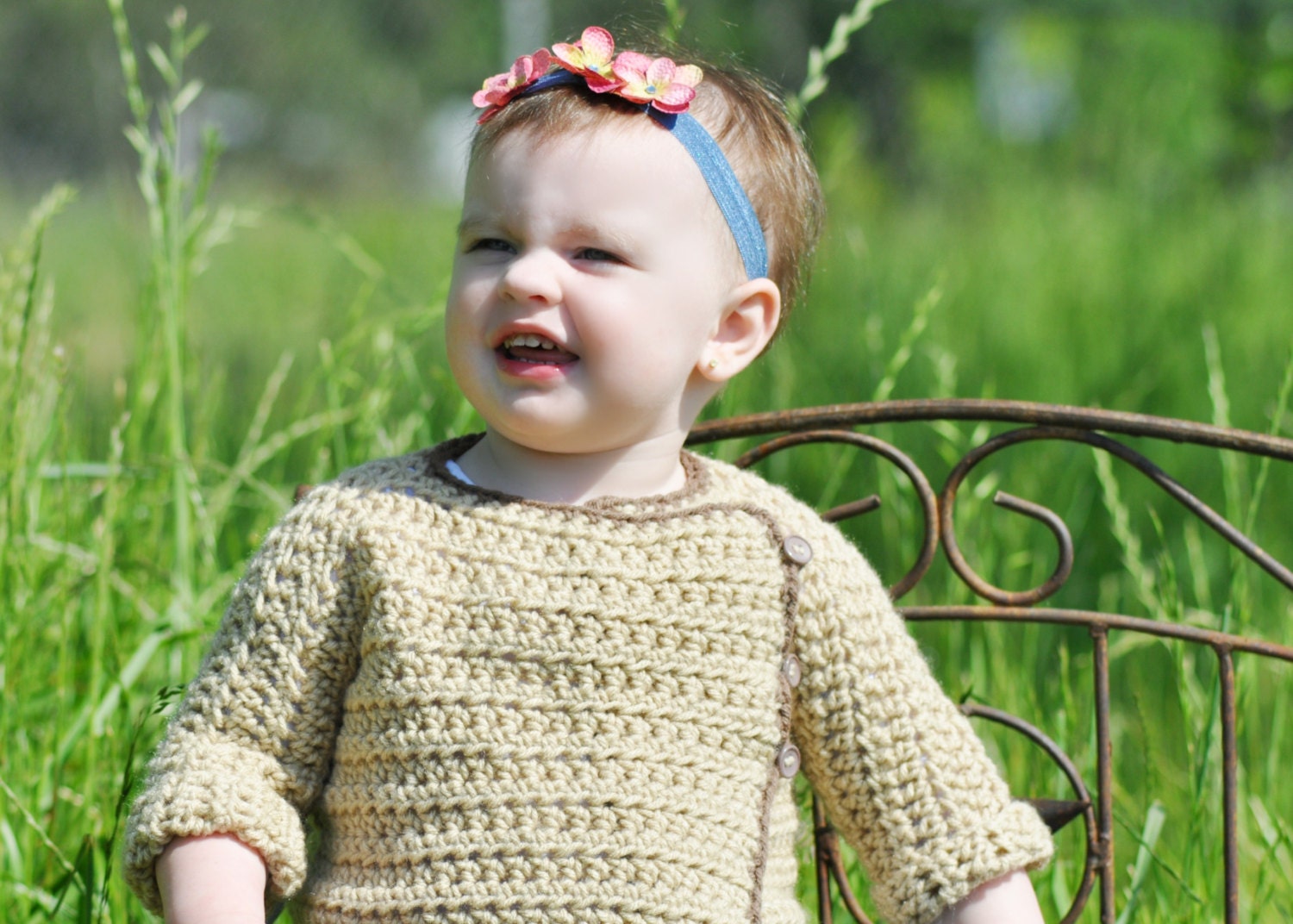 crochet pattern digital download toddler playtime sweater