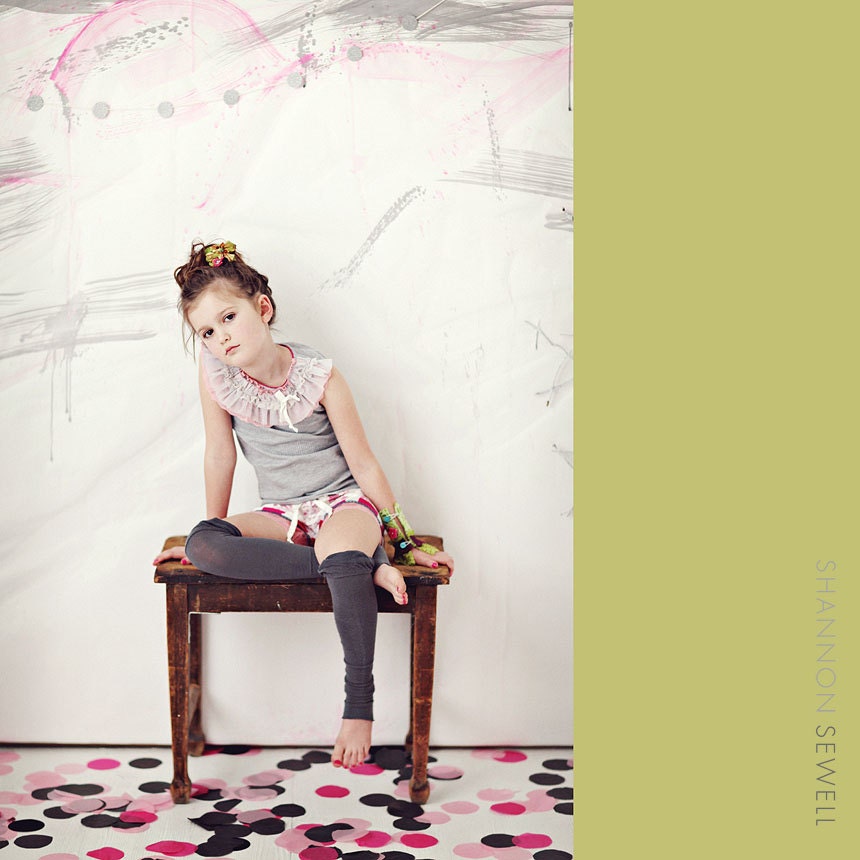 SALE Marie Short Set boutique girls silk shorts and mixed textile top Ritchie Rags 2, 4