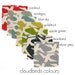 Cushion cover  - Cloudbirds, in Goldfinch