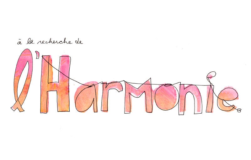À la recherche de l'harmonie - Valentine Print