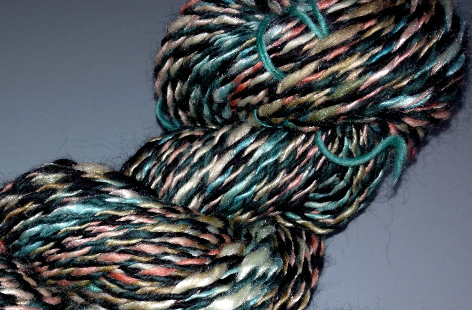 Moon Shadow, merino wool silk yarn, 280 yards