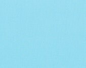 Aqua Solid Cotton Fabric - Modern Quilting Sewing - Moda Fabrics Bella Solids Collection - cotton Fabric by the yard