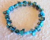 Turquoise Color a Stretch Bracelet
