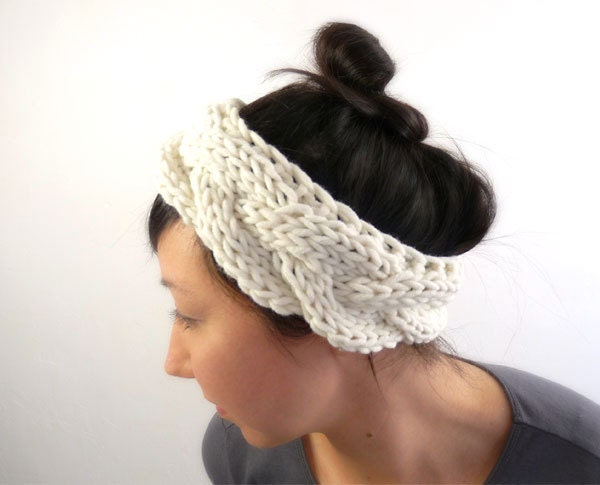 PDF Knitting PATTERN: Ballerina Style Ear Warmer or Headband