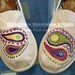 Paisleys Painted on YOUR TOMS three to five custom colors of your choice